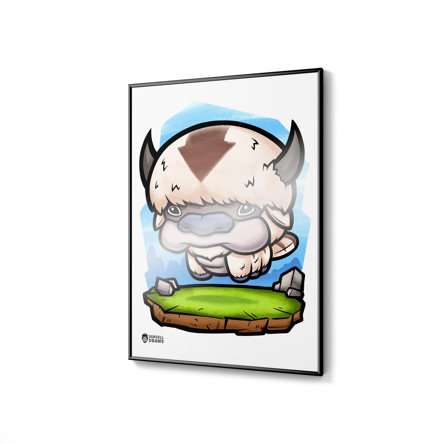 Flying Bison - Art Print