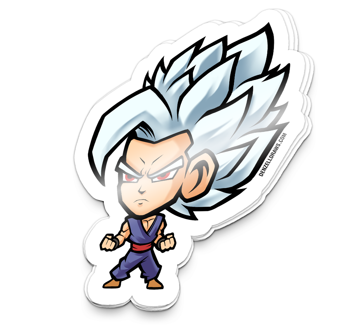 Silver Haired Fighter - Sticker