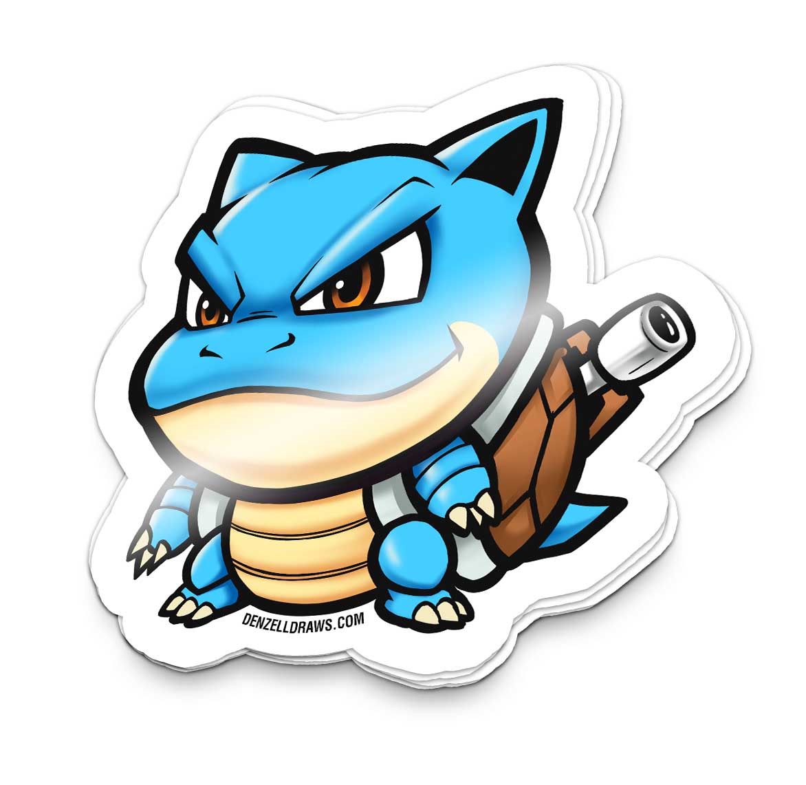 Cannon Turtle - Sticker