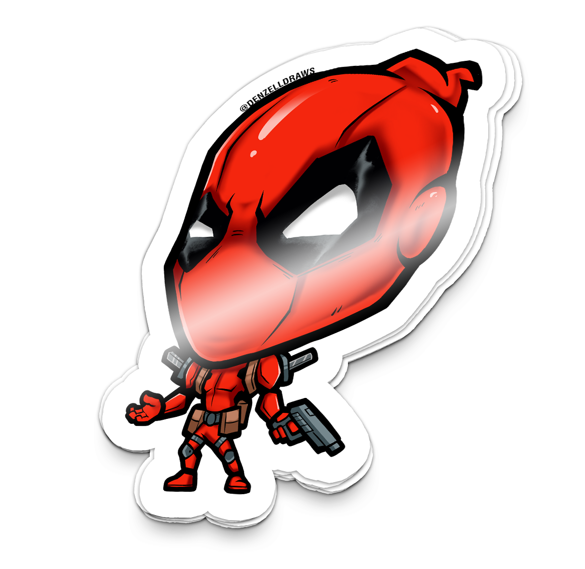 Red Mercenary - Sticker