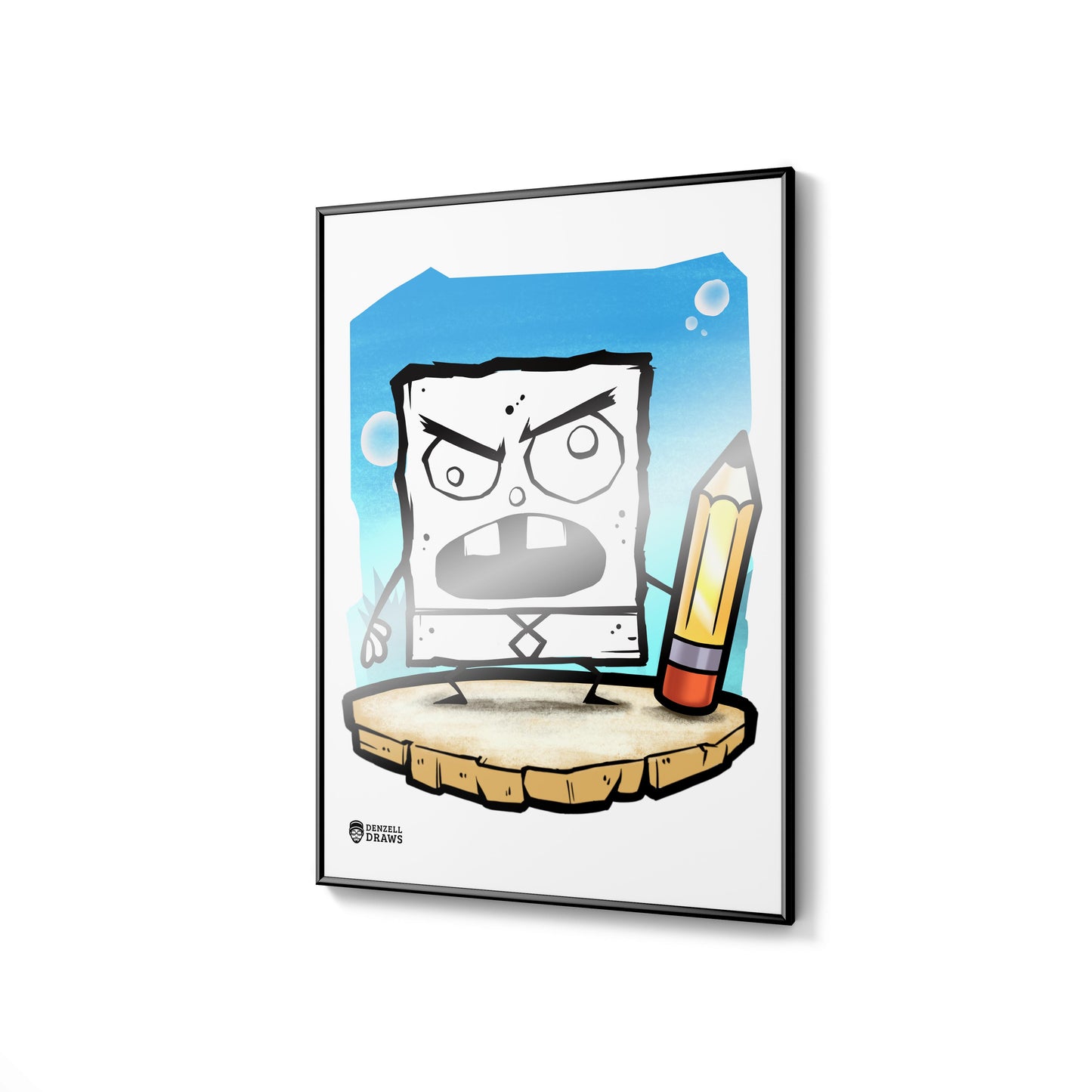 Angry Drawing - Art Print