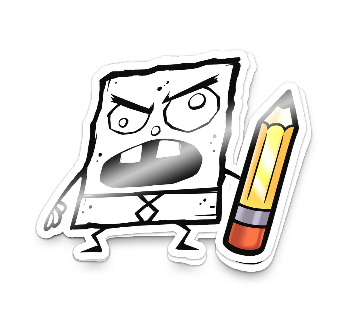 Angry Drawing- Sticker