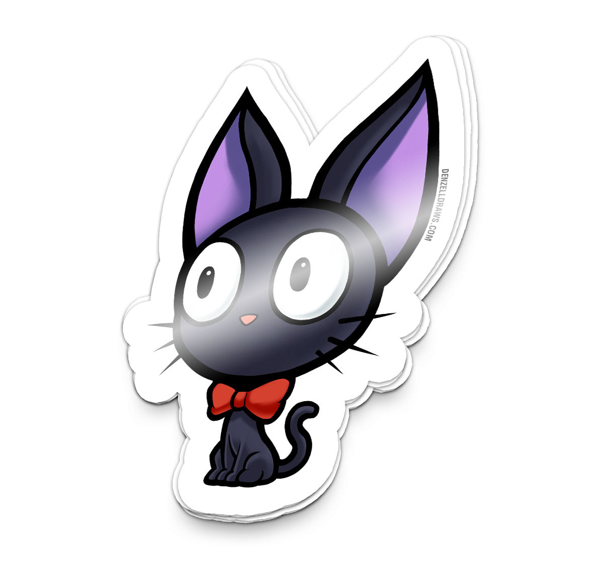 Witch Carrier Cat - Sticker