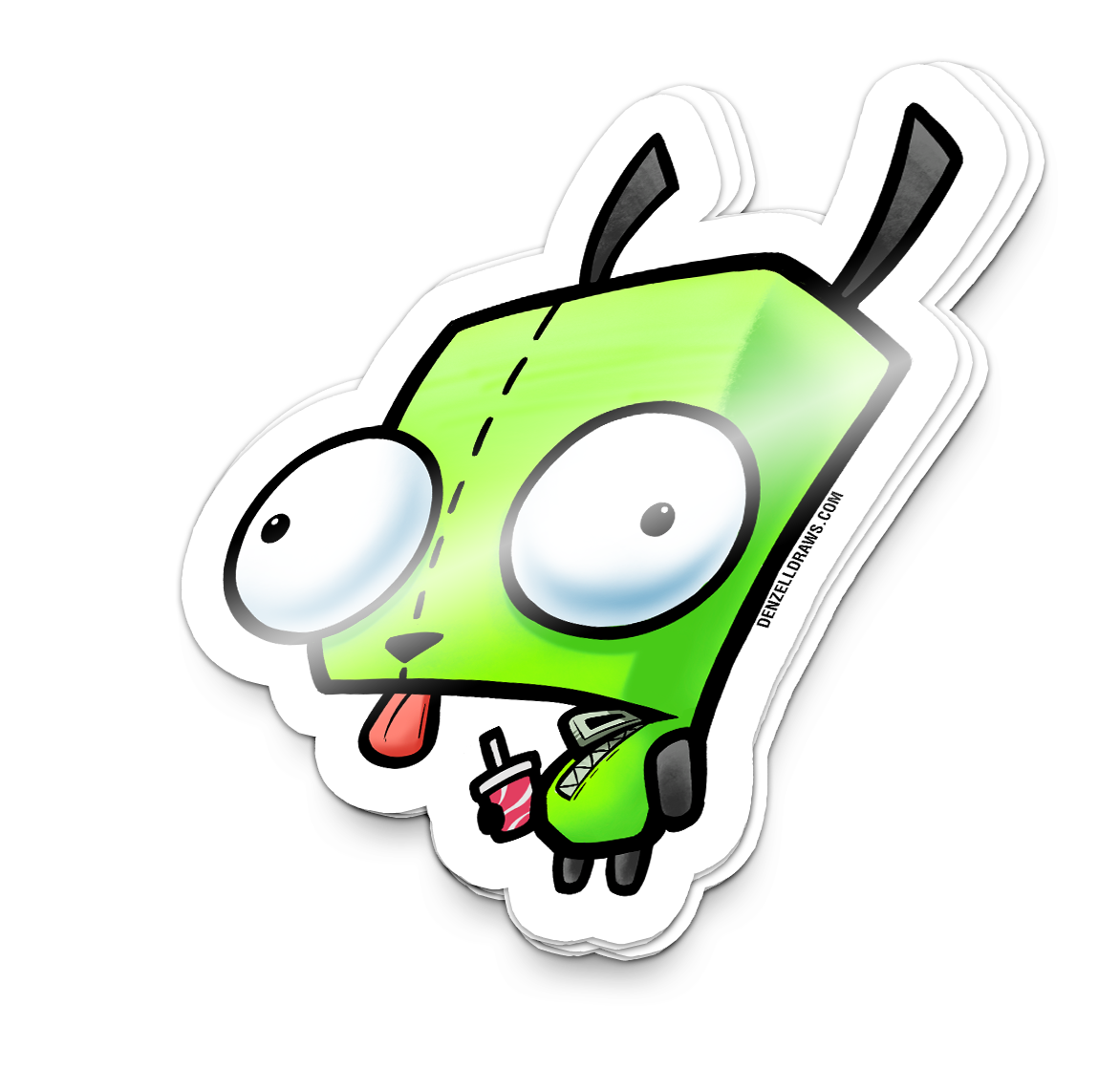 Irken Alien Dog - Sticker
