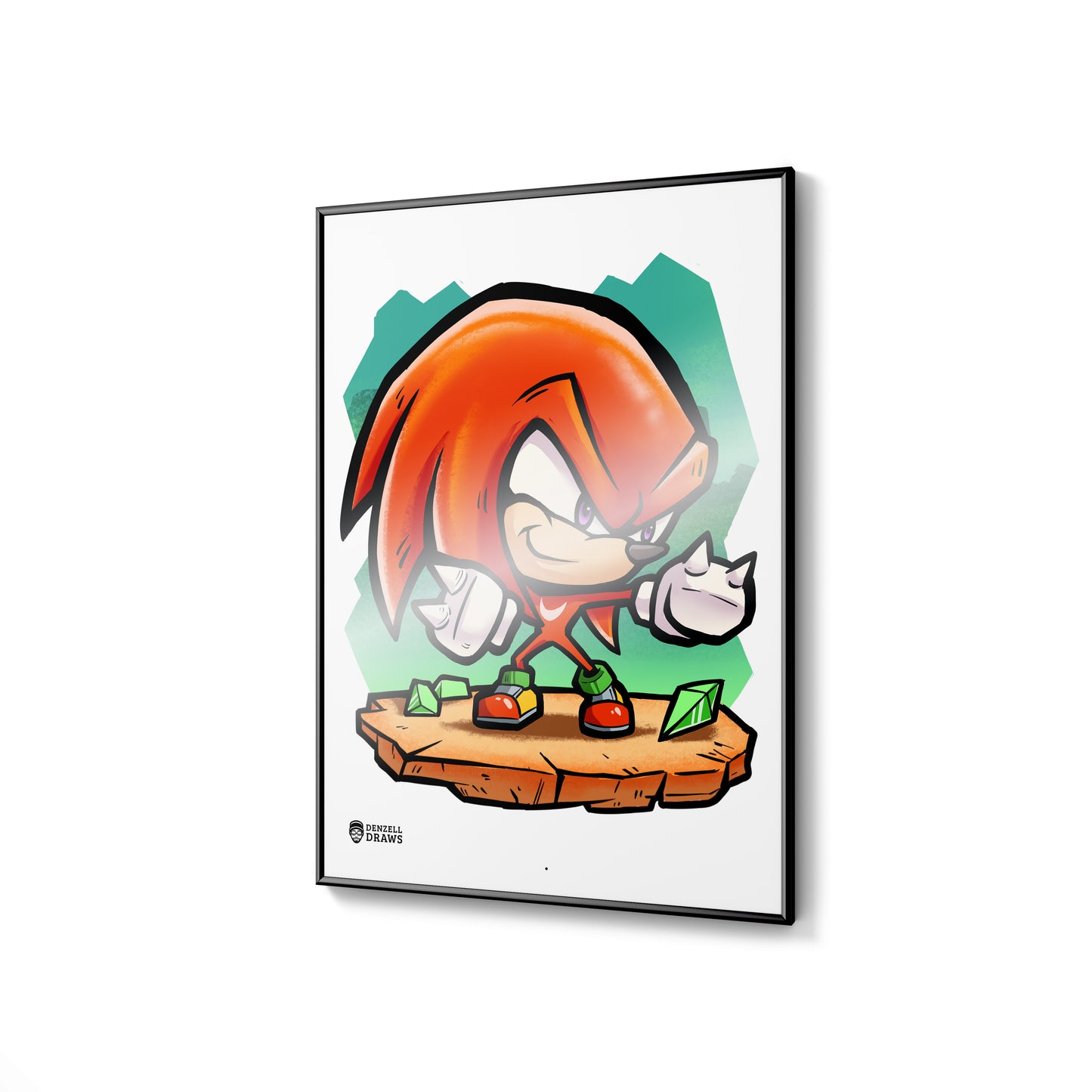 Red Echidna - Art Print