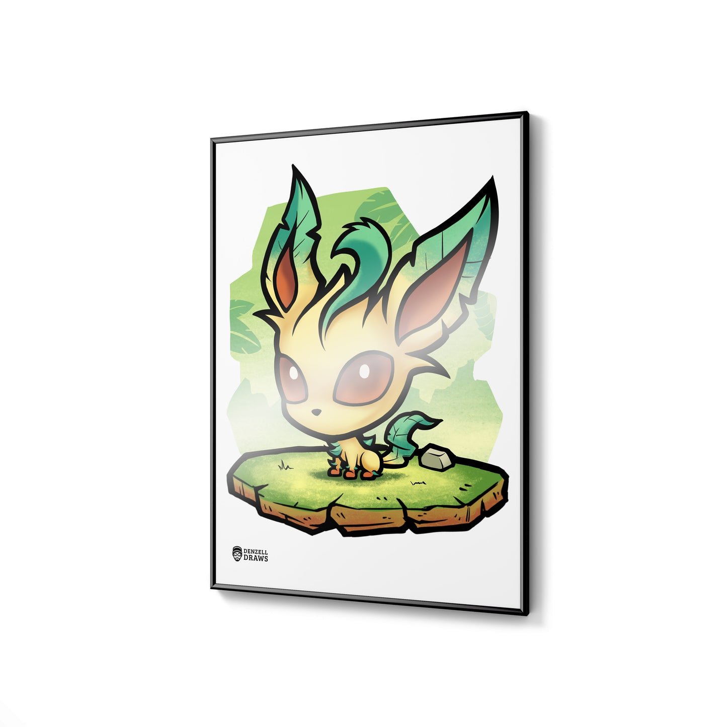 Leaf Fox - Art Print