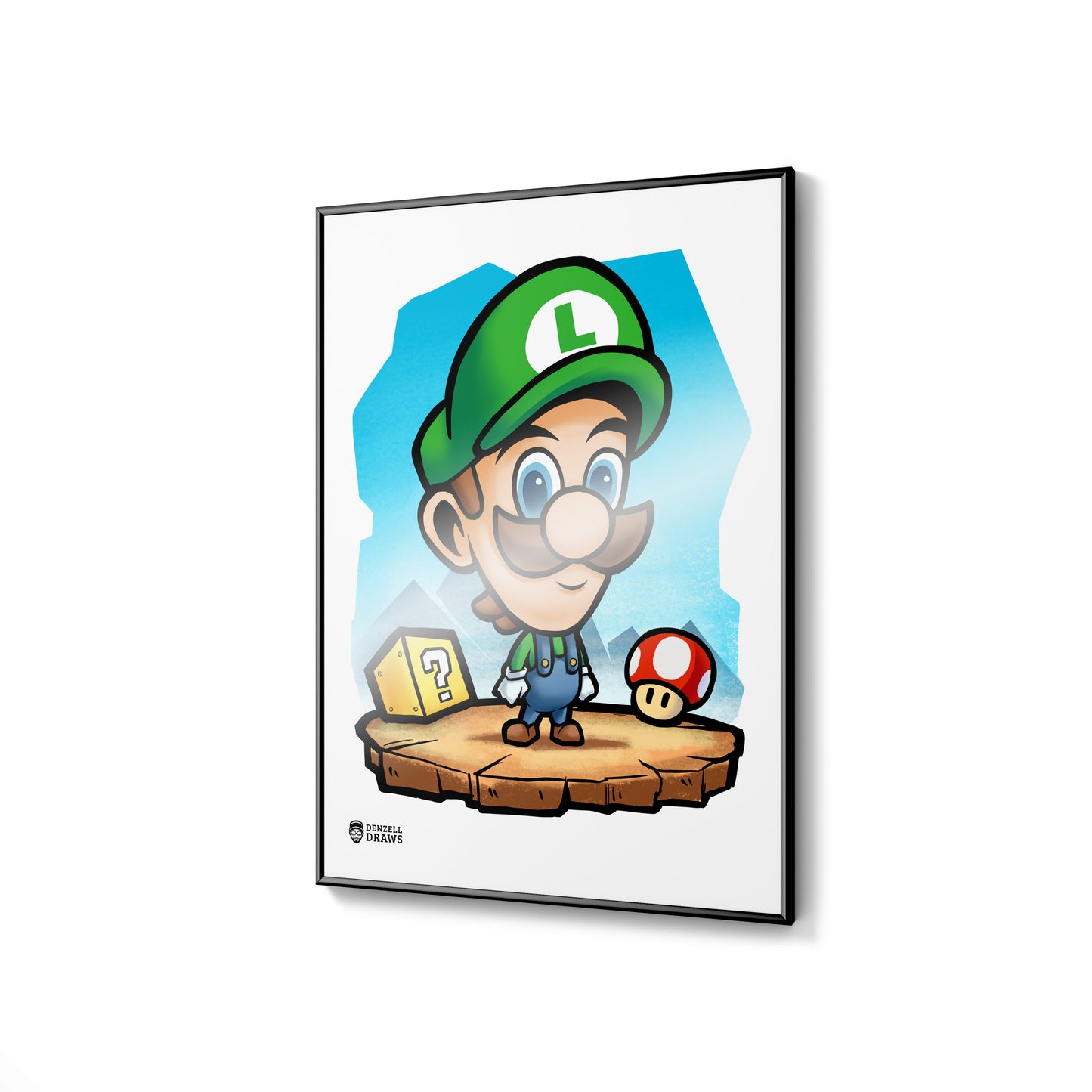 Green Plumber Man - Art Print