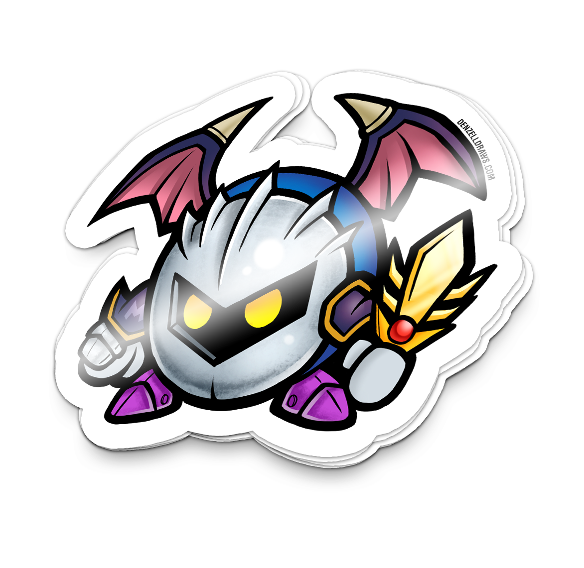 Dark Puff Warrior - Sticker
