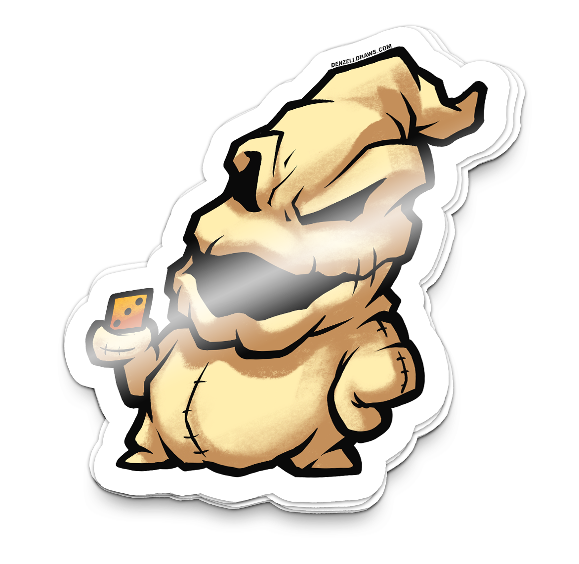 Burlap Sack Monster - Sticker