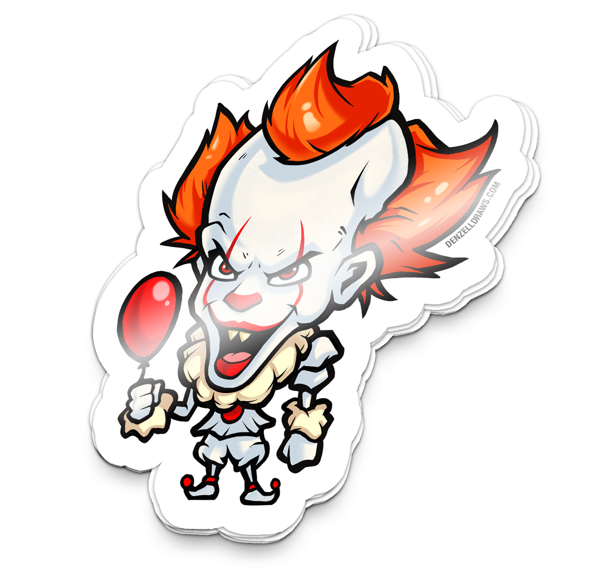 Evil Clown - Sticker