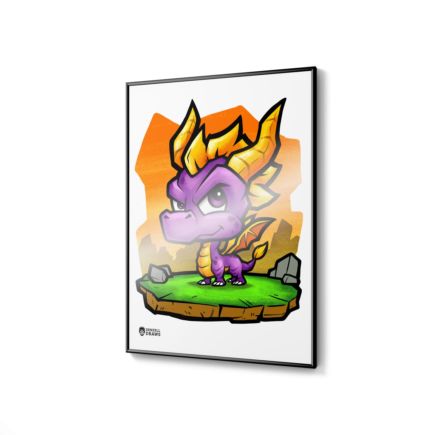 Purple Dragon - Art Print