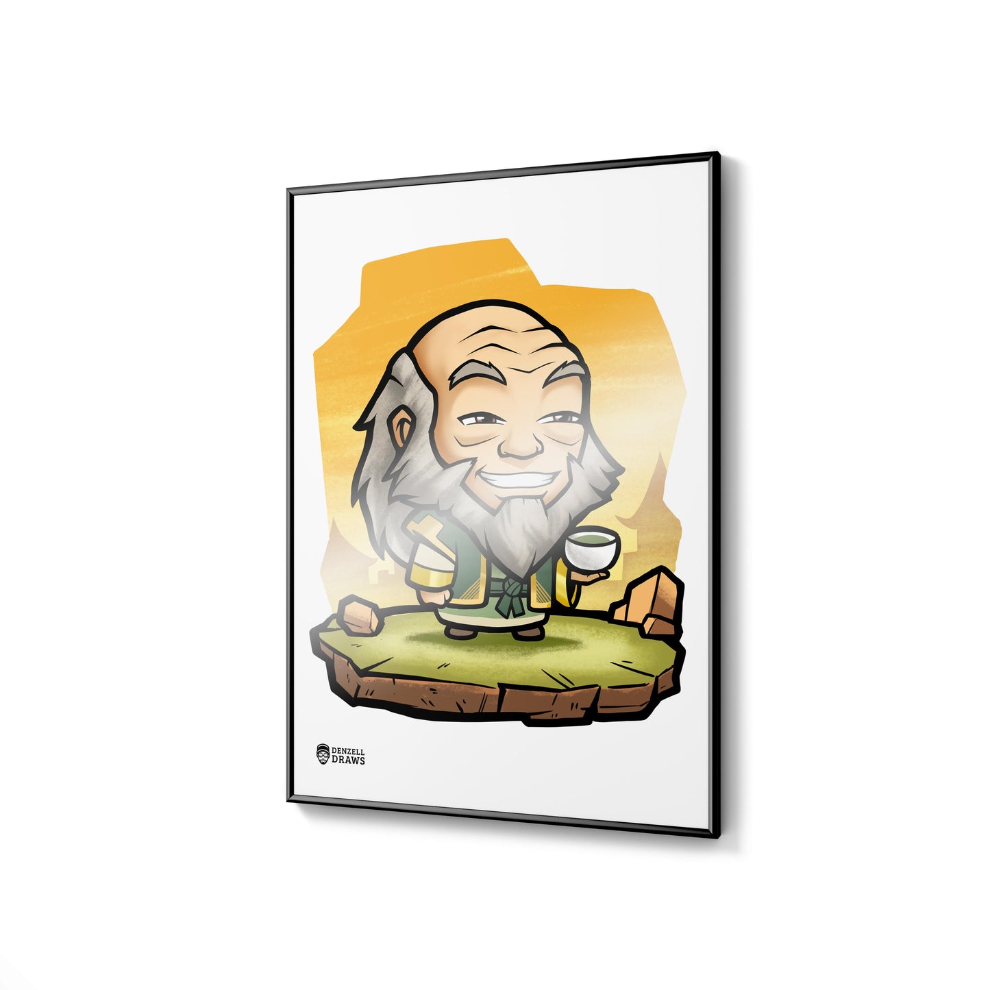 Wise Tea Drinker - Art Print