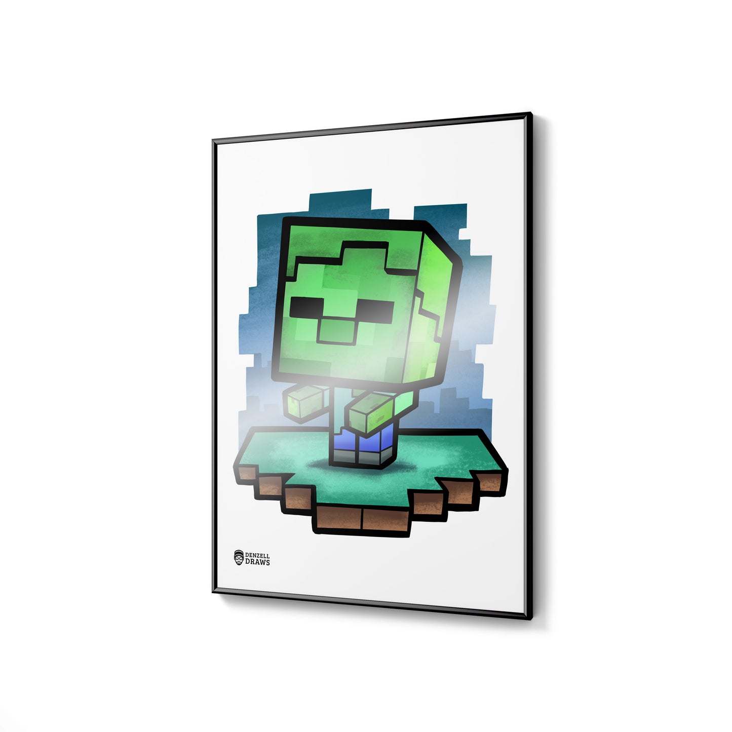 Block Monster 3 - Art Print