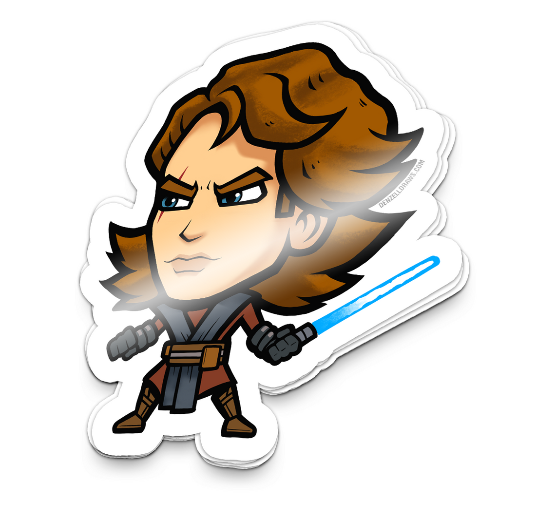 Saber Warrior 1 - Sticker – Denzelldraws