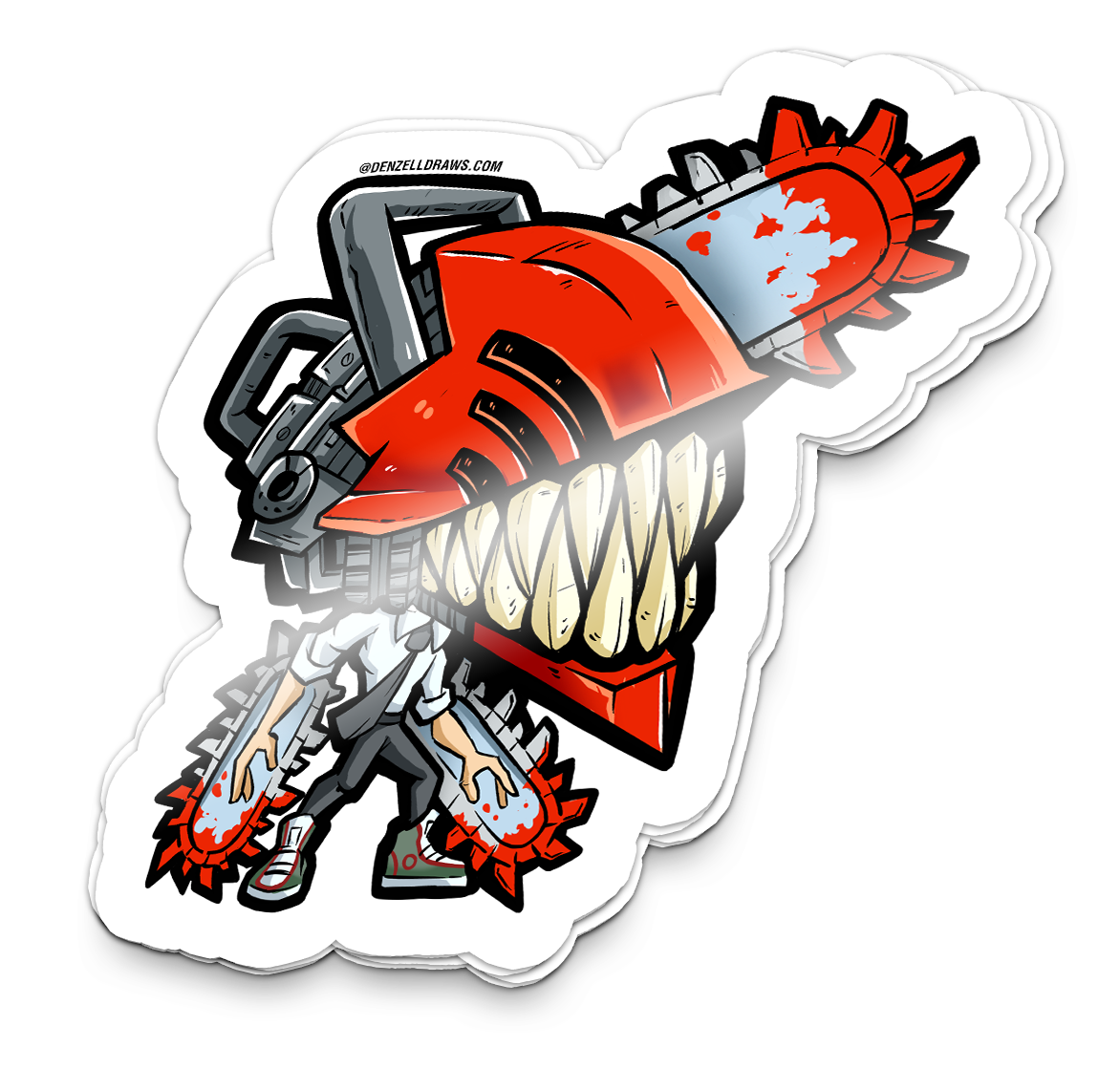 Power Tool Head - Sticker – Denzelldraws
