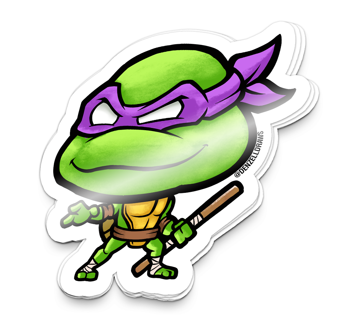 Reptilian Warrior 3- Sticker