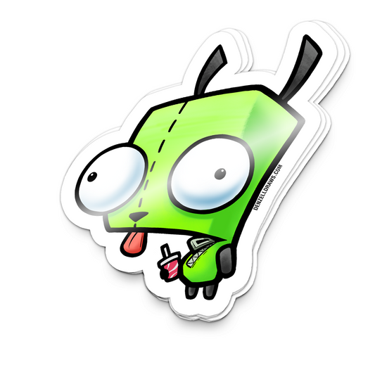 Irken Alien Dog  - Sticker