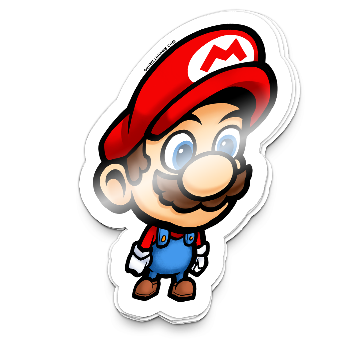 Red Plumber Man - Sticker