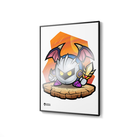 Dark Puff Warrior  - Art Print