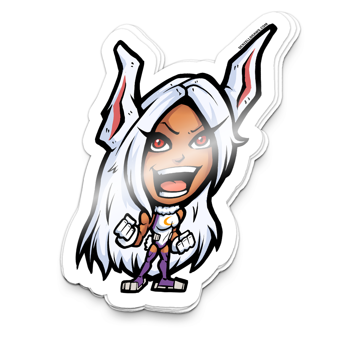 Rabbit Hero - Sticker – Denzelldraws
