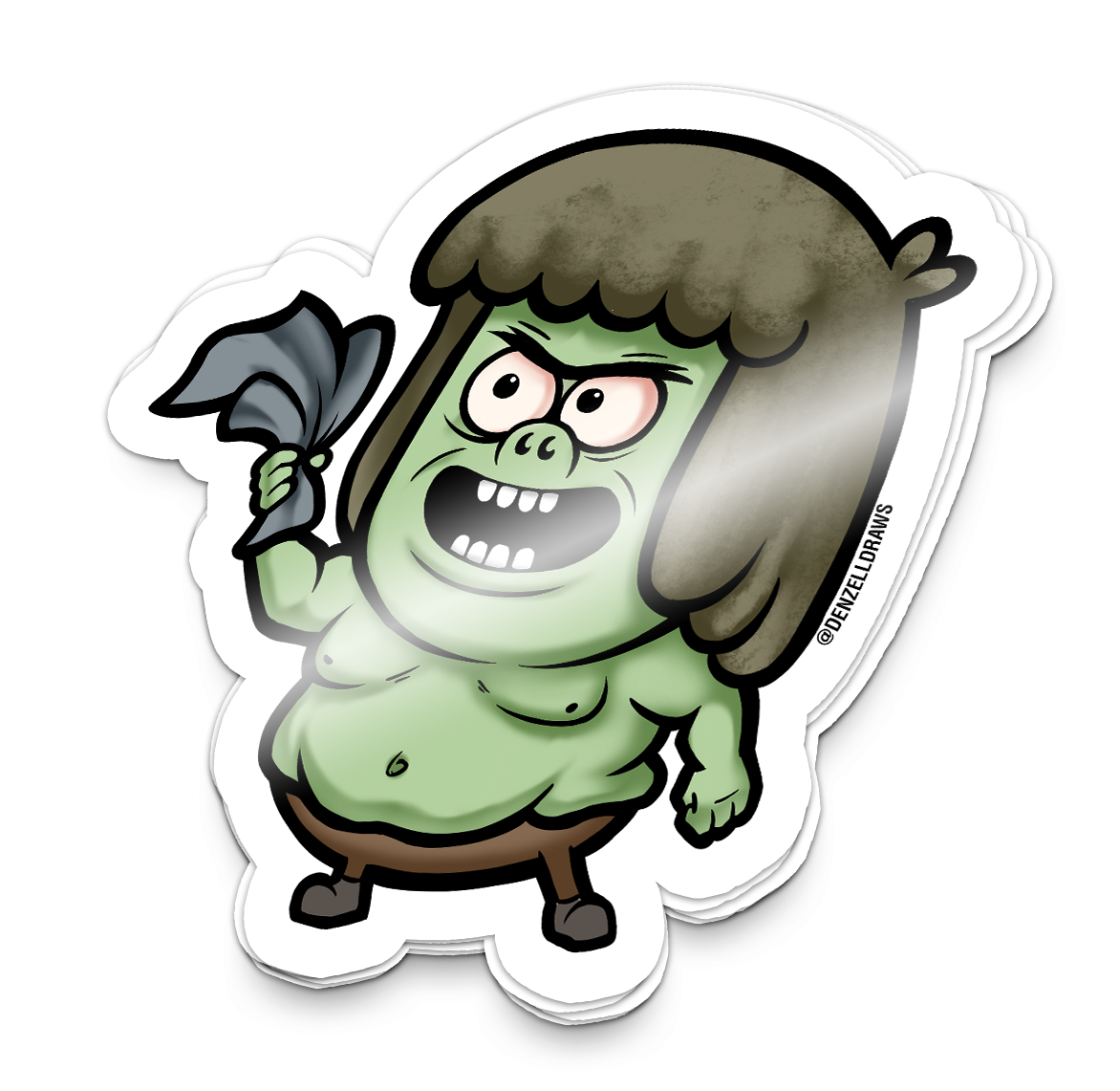 Obnoxious Park Worker - Sticker