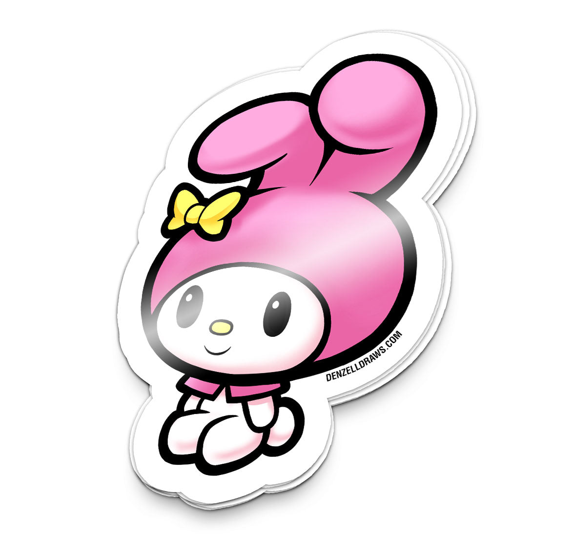 Pink Hood Rabbit - Sticker