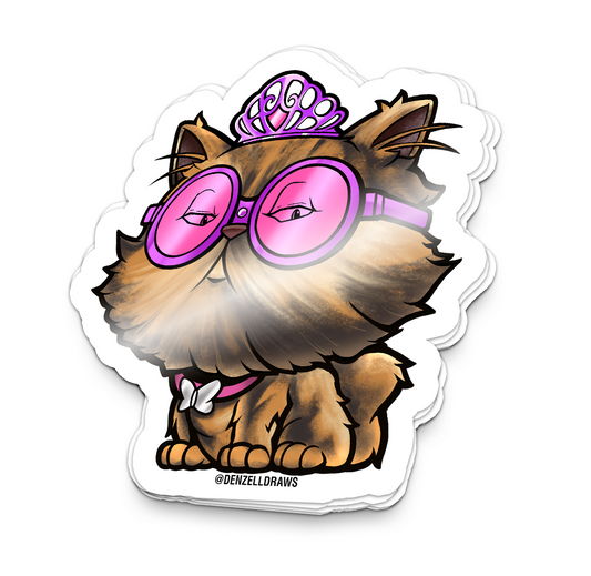 Royal Pastry Kitty - Sticker