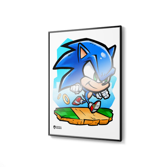 Blue Speedster - Art Print