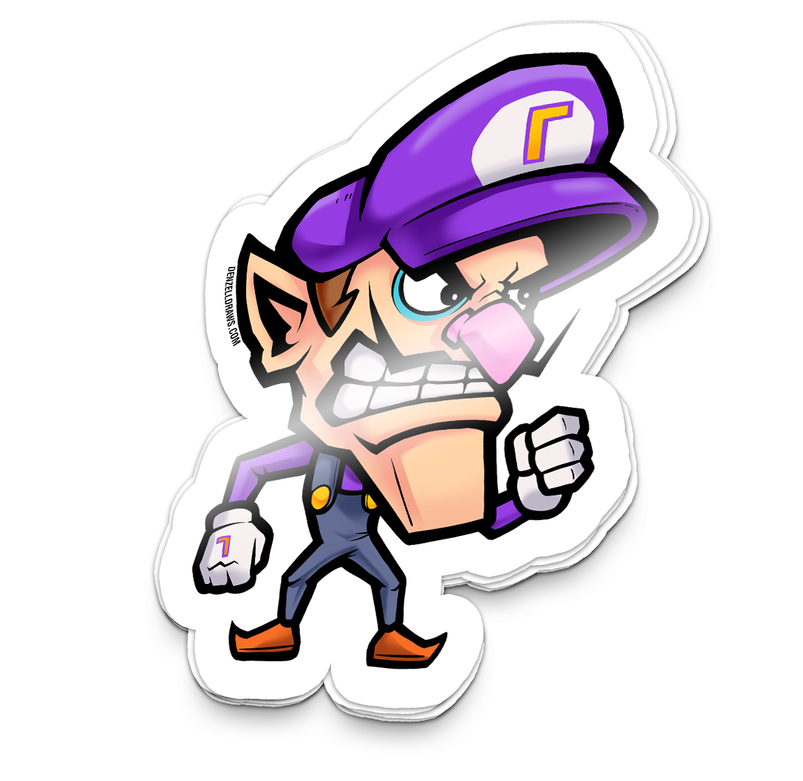 Purple Plumber Man - Sticker