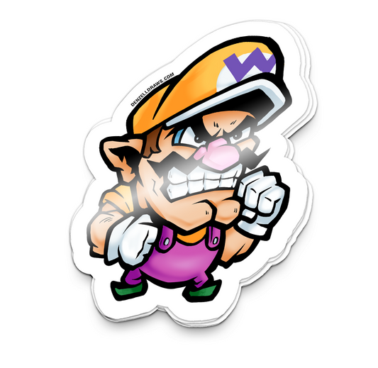 Yellow Plumber Man - Sticker