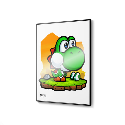 Mushroom Dino - Art Print