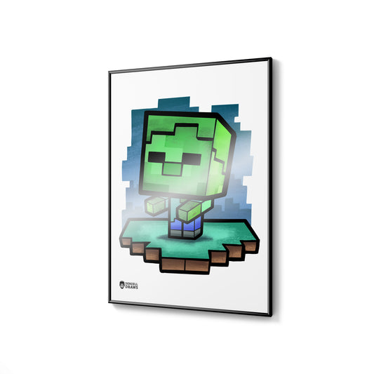 Block Monster 3 - Art Print